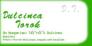 dulcinea torok business card
